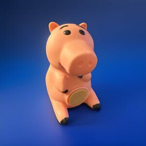 McDonald’s Disney Toy Story Happy Meal Toy Hamm Pig Piggy Bank Figure 3”